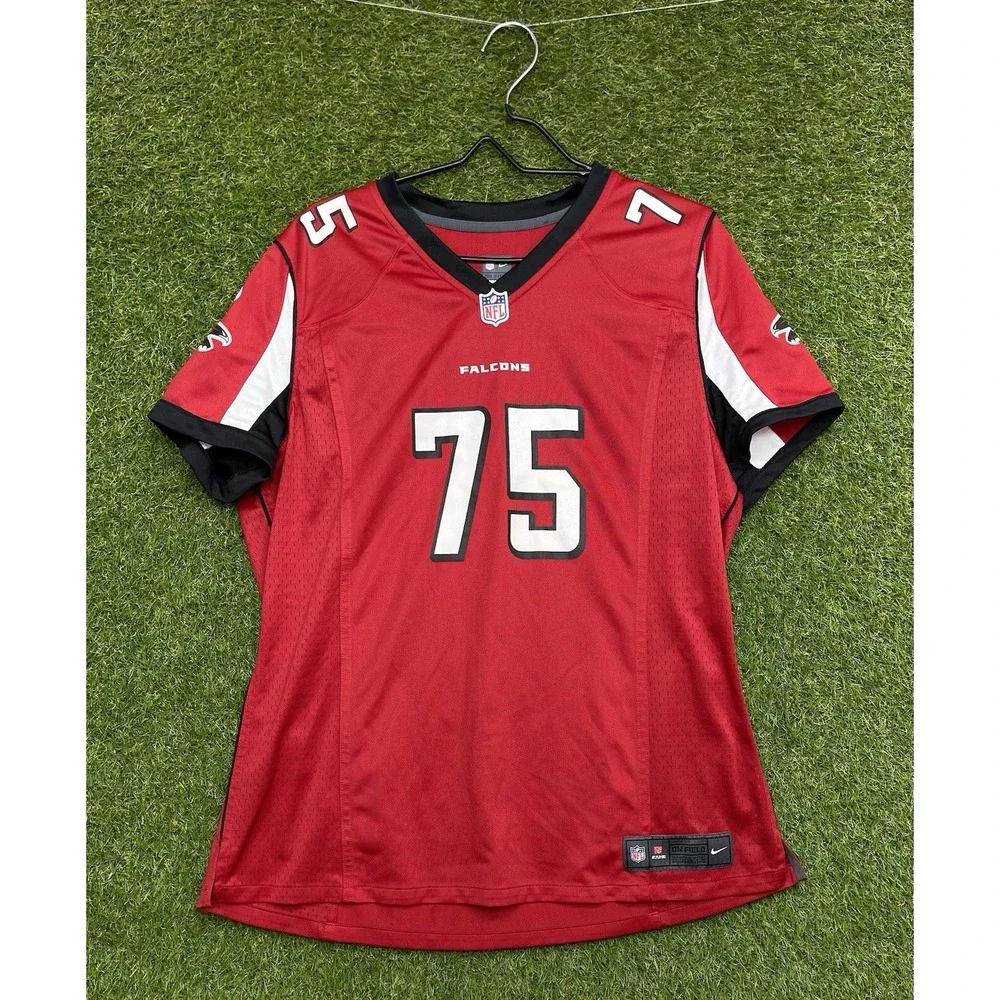 Atlanta Falcons Nike Jersey Womens 2XL XXL On Field Football Jersey #75 Sports